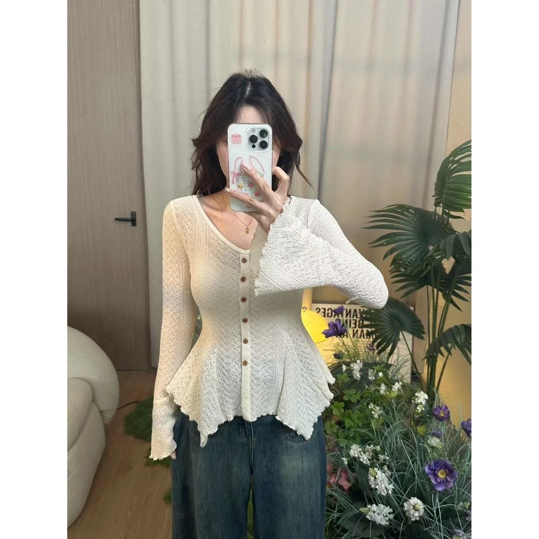 Z大码韩系小香风针织上衣阔腿裤子春秋季套装女秋T恤