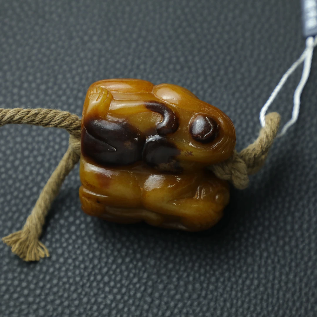 TCWWA06823清晚和田白玉三不猴把件