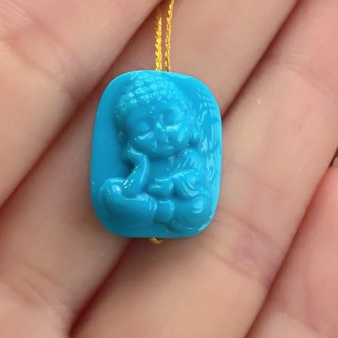 绿松石未镶嵌颈饰