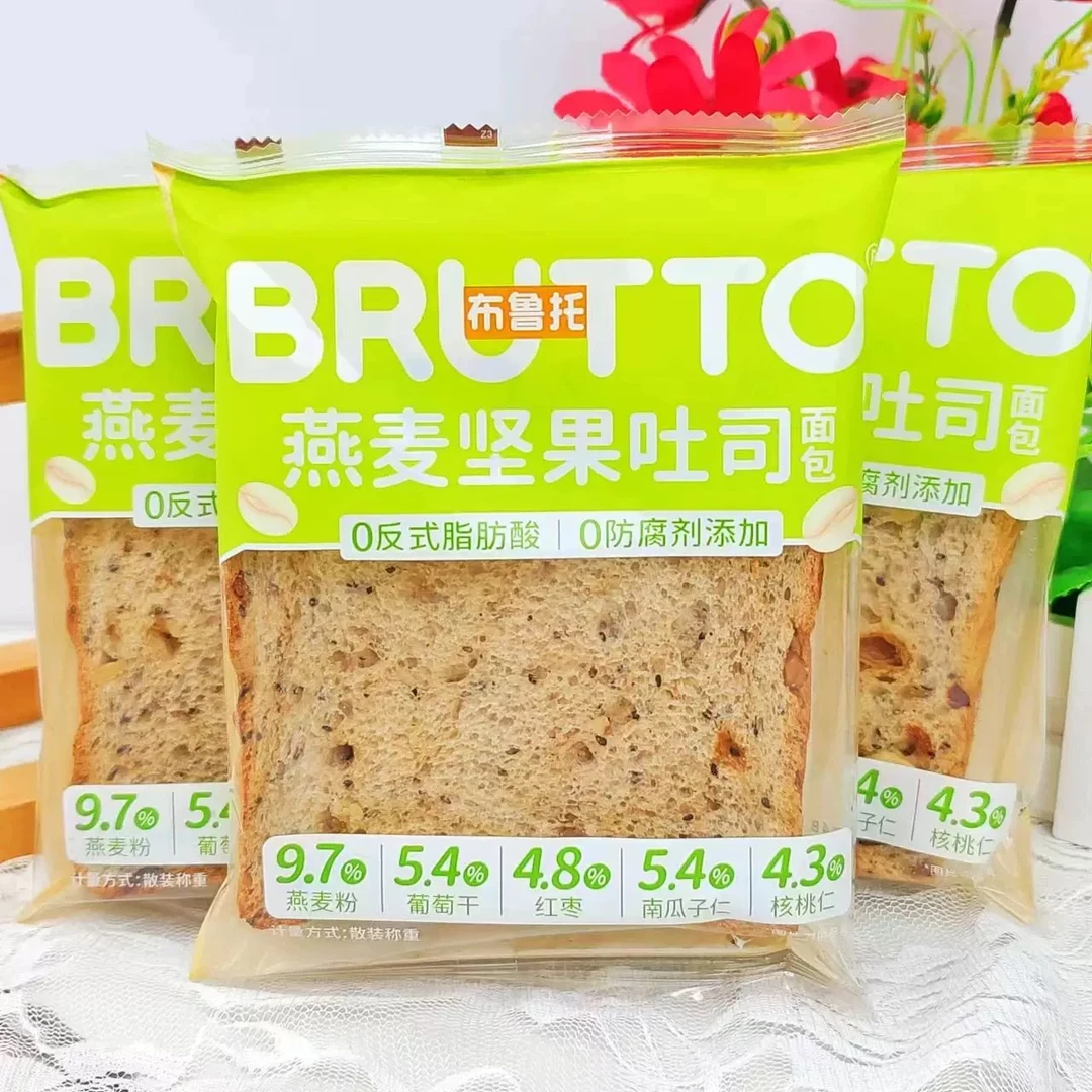布鲁托燕麦坚果吐司80g*24包