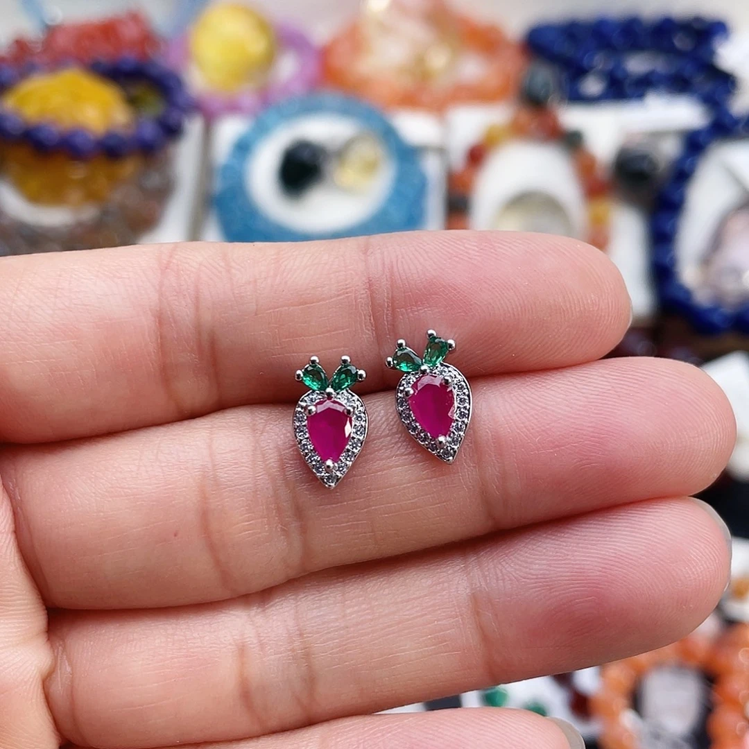 烟晶戒指银S925镶嵌