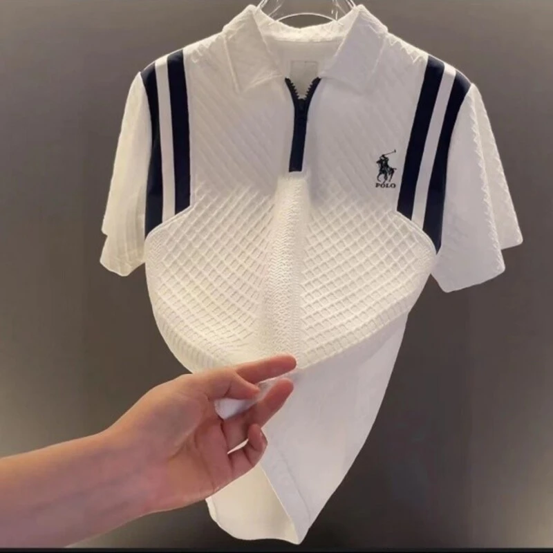 2025夏季新款时尚潮流男士百搭细腻舒适运动圆领短袖男生短袖t恤