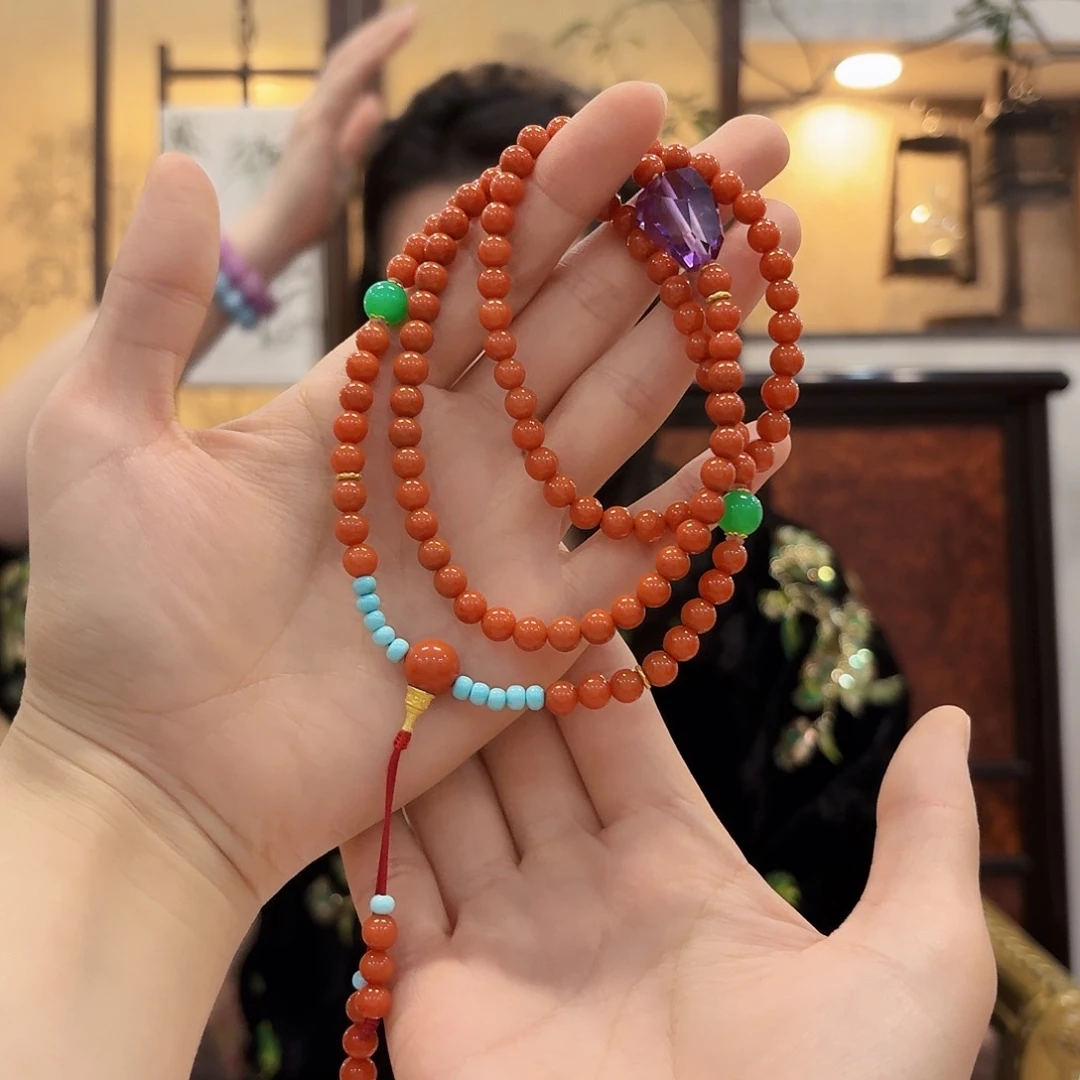 南红玛瑙未镶嵌颈饰