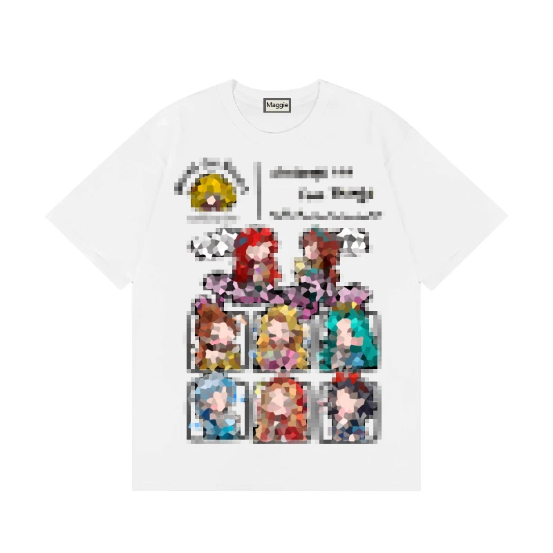 【在逃公主派对】2025年新款夏季男女同款宽松显瘦休闲设计纯棉t恤