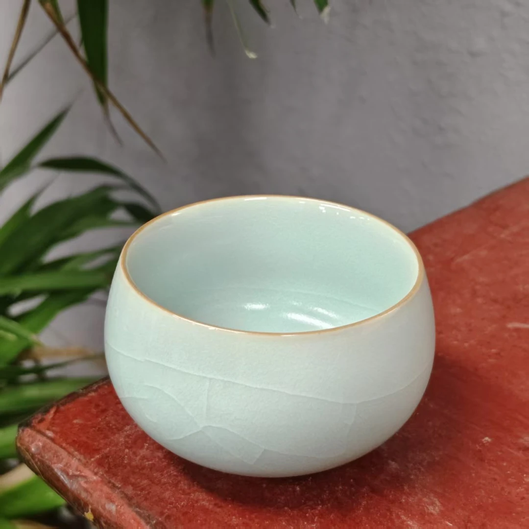 天青猪油冻佛肚杯SS1011
