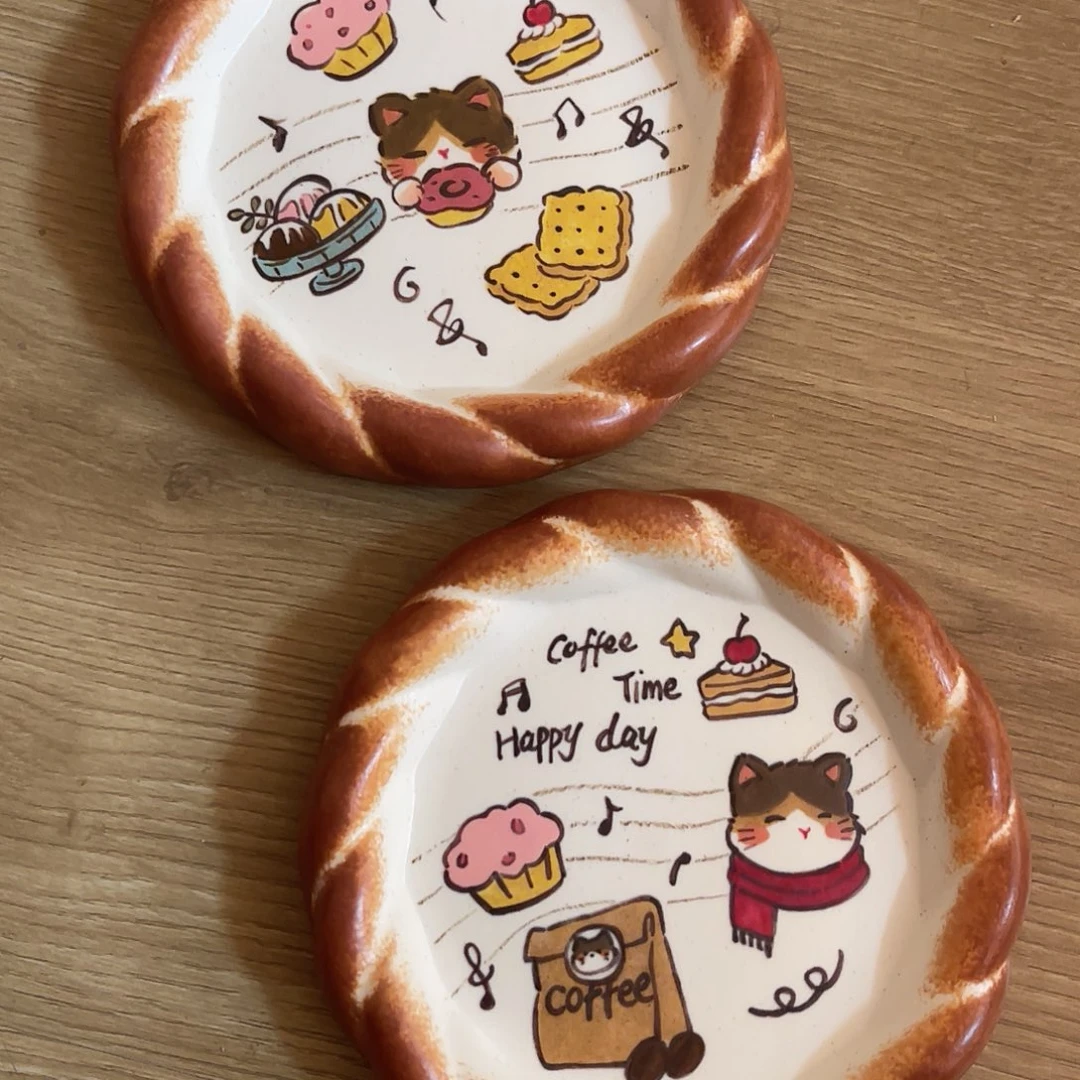 傲***寒景德镇陶瓷可爱手绘杯