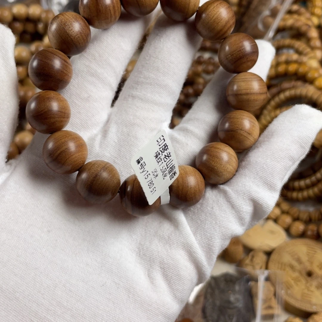 日****手串/手链檀香木/老山檀香1.5横纹风化沉水