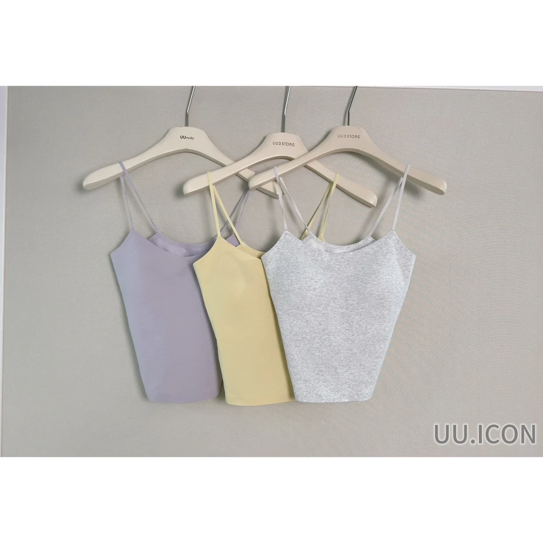 【邱杨定制】51193 春新款带胸垫内衣内搭吊带女性感美背内衣