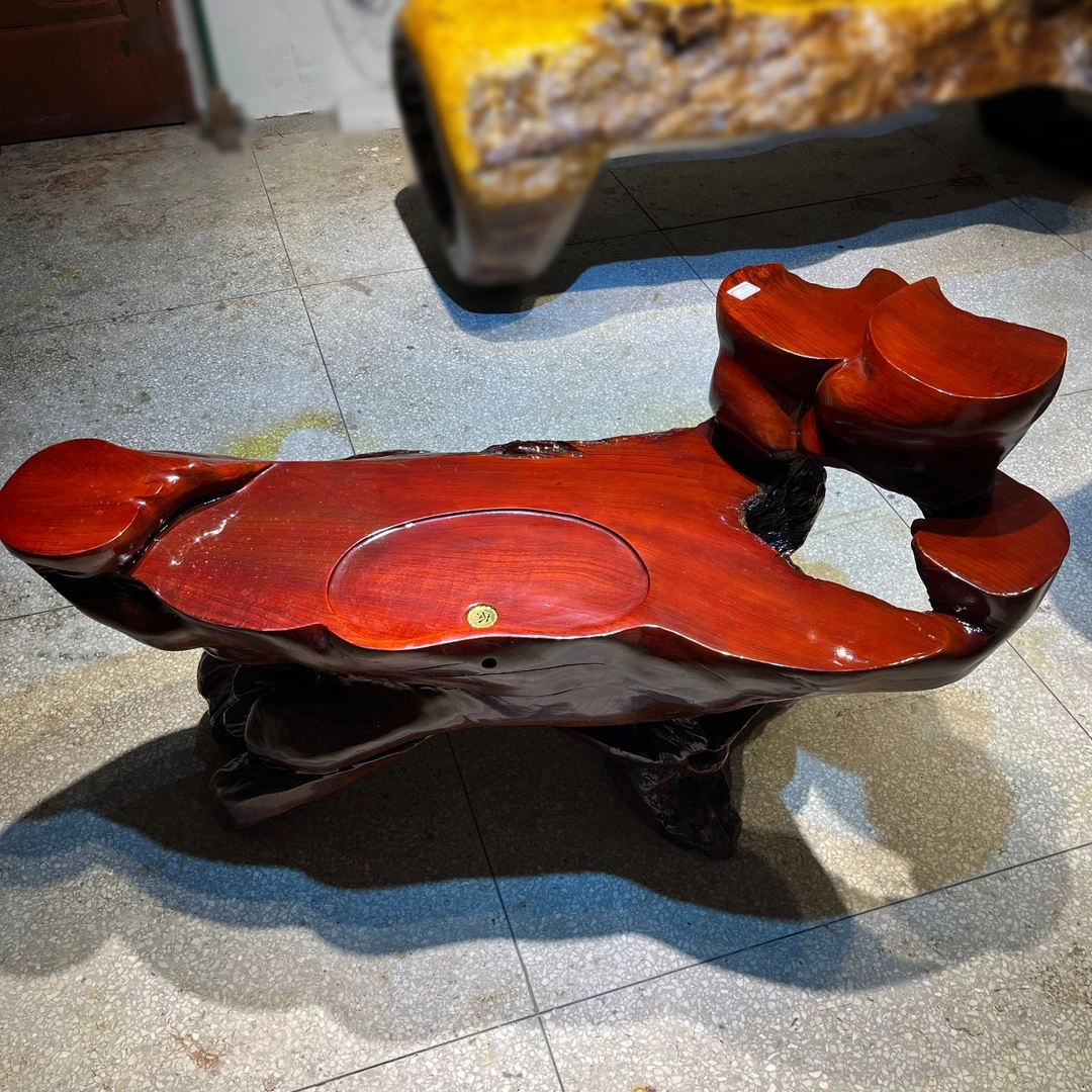 143-69-86  缅甸国宝 根雕实木茶桌 茶台 茶海 茶几 风化老料干料