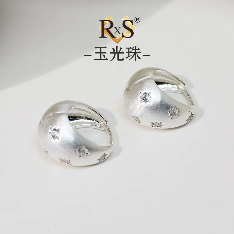 铜合金锆石耳饰 镀K金 K054【通勤百搭系列】水滴微镶锆石耳扣