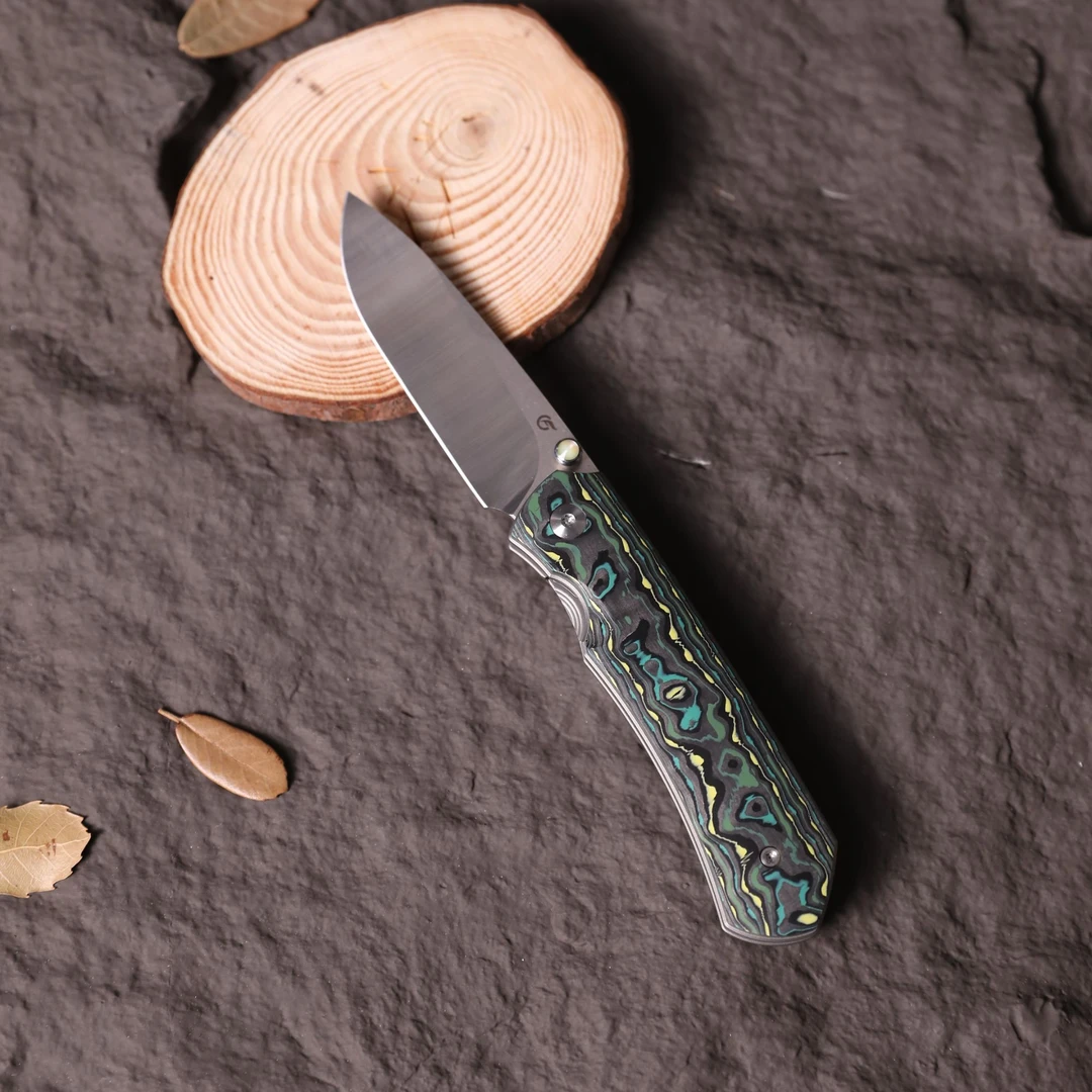 绿蛛奥地利伯绿粉末钢把玩刀收藏艺术把玩