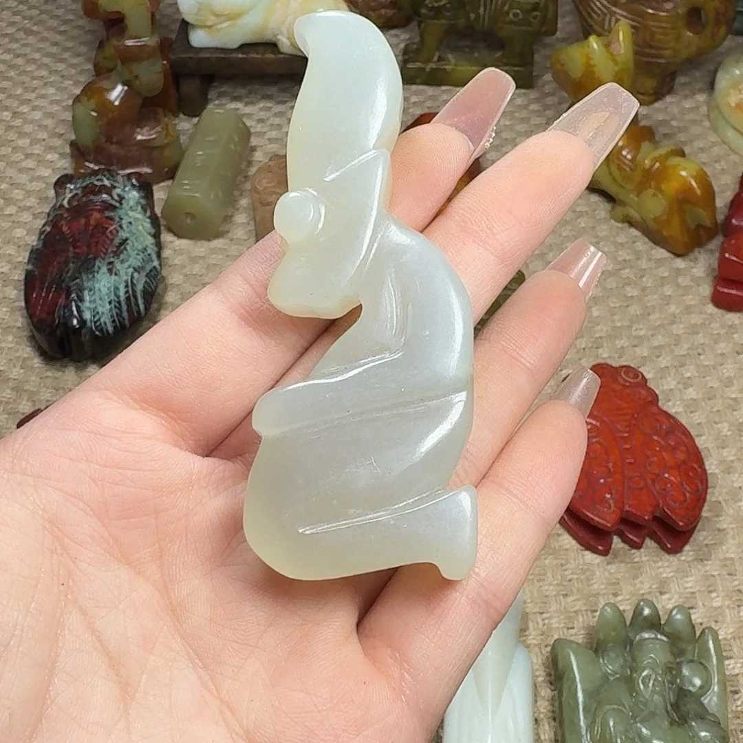 白玉菩提吊坠挂件