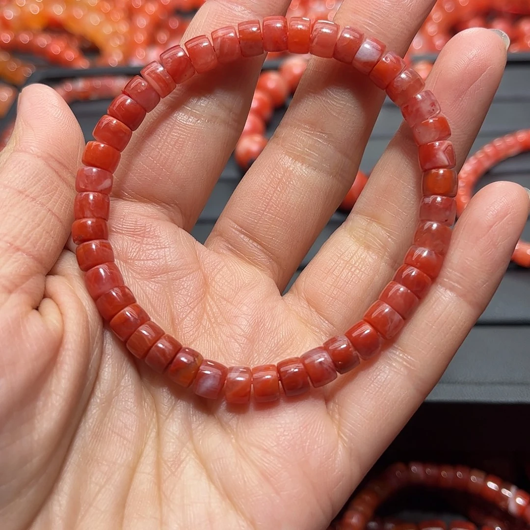 南红玛瑙手链未镶嵌