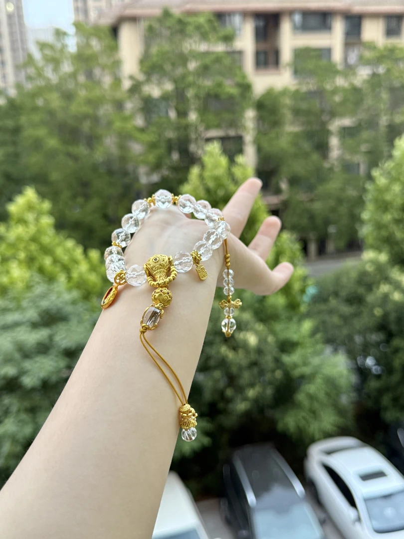 【莹莹专属】天然白水晶手串M4747