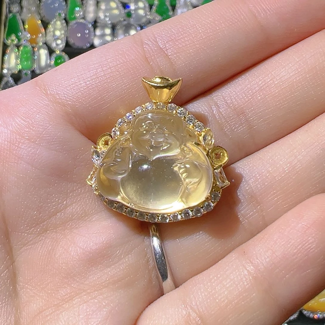 【闪购商品】石英质玉银S925镶嵌颈饰M****t