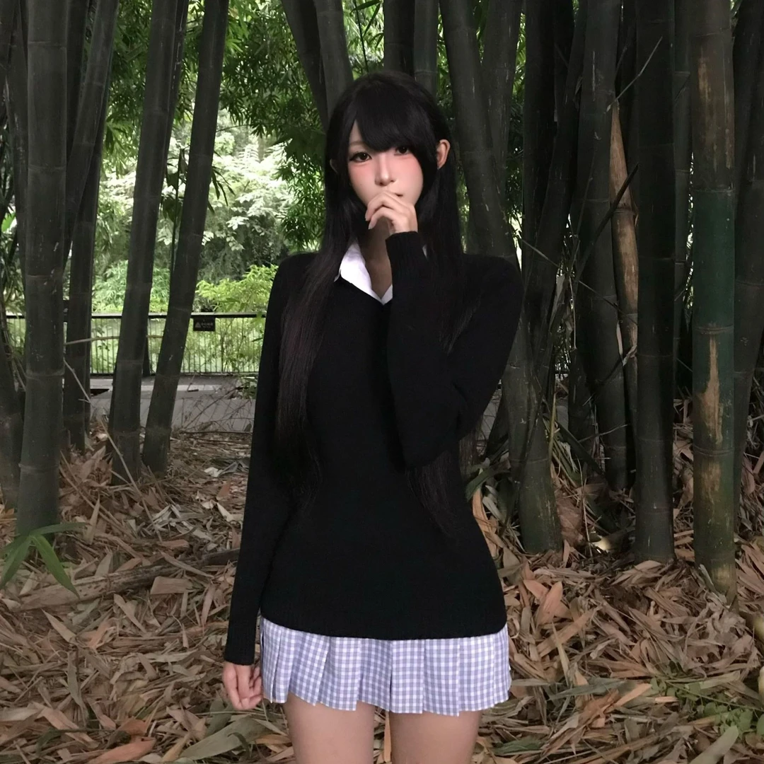 【收腰套头毛衣】秋冬日系针织毛衣套头叠穿长袖百搭基础款修身