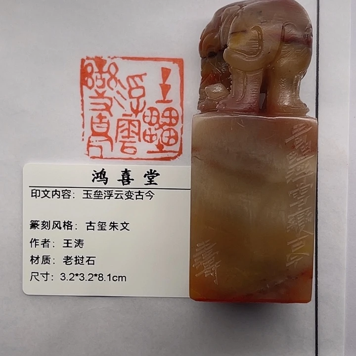 浪***客老挝石印石玉垒浮云变古今（王涛）