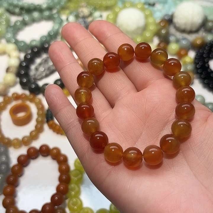 蛇纹石玉未镶嵌手串6*6