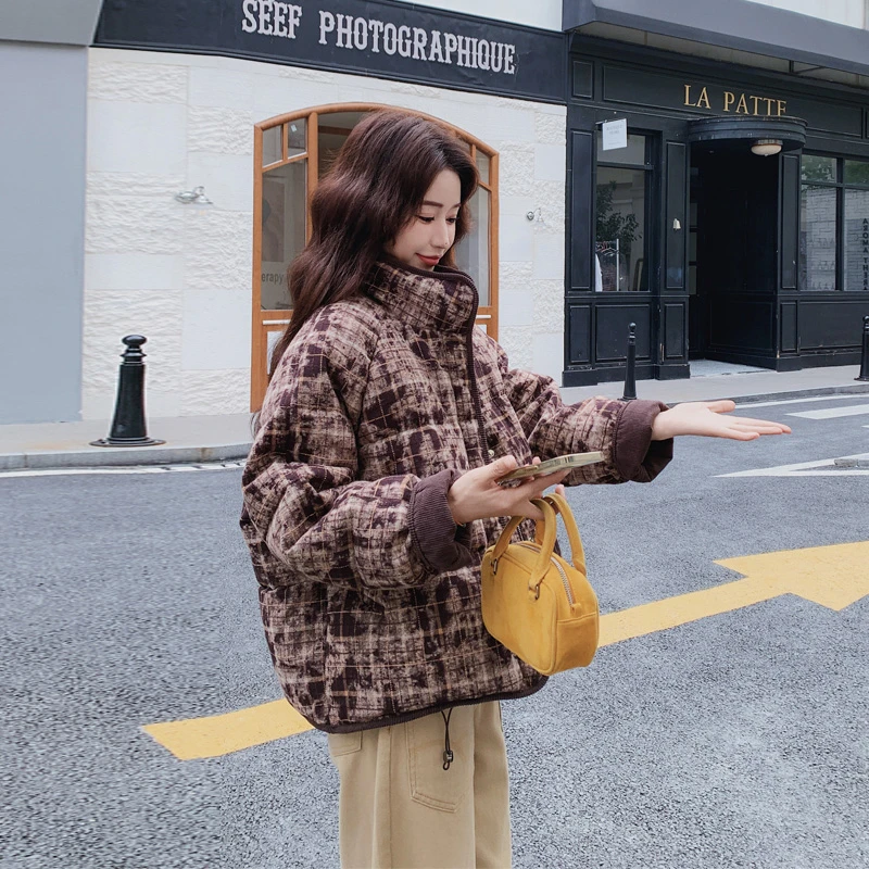 时尚短款保暖加厚羽绒服2025冬季新款韩系穿搭ins风白鸭绒面包服