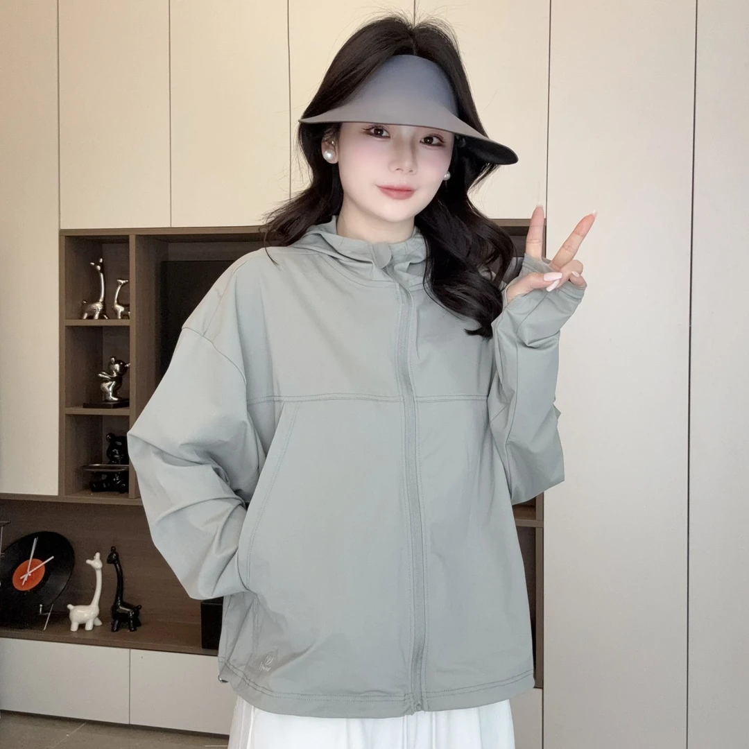 【冰皮2.0升级版】夏季户外防晒衣女冰感ins外穿连帽休闲外套宽松