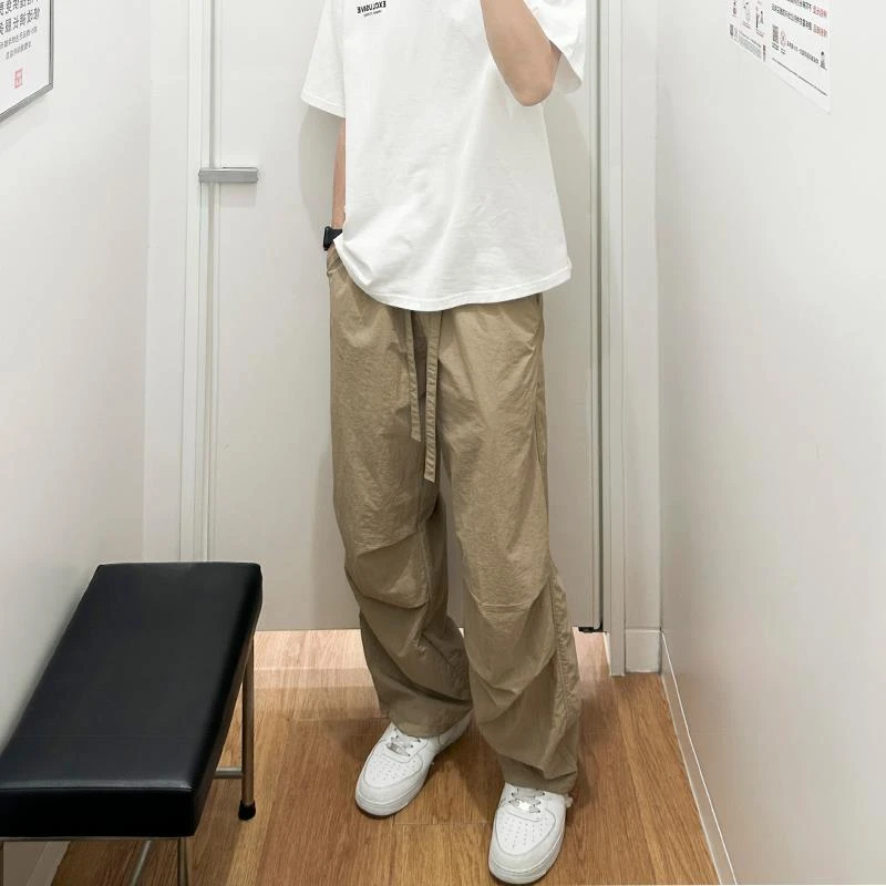 速干降落伞兵裤男夏季薄款冲锋裤宽松冰丝工装裤cityboy休闲裤子