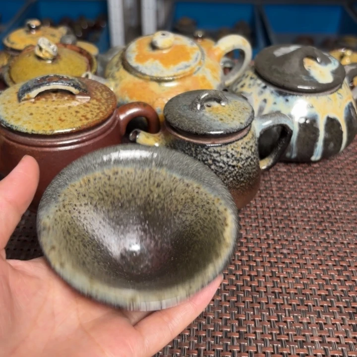 茶杯紫砂砂感斗笠130