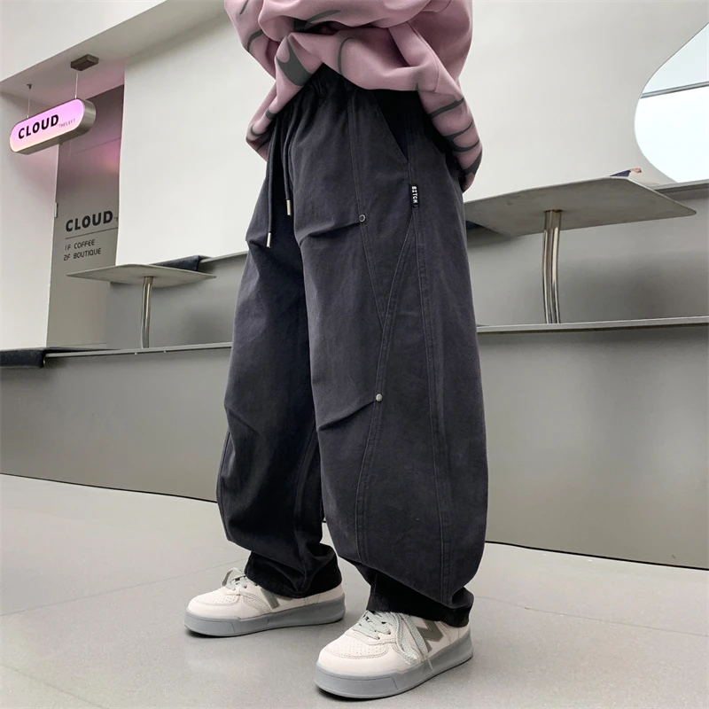 男童纯棉休闲裤春秋季5-13岁中大童帅气韩版长裤儿童裤子男孩潮流