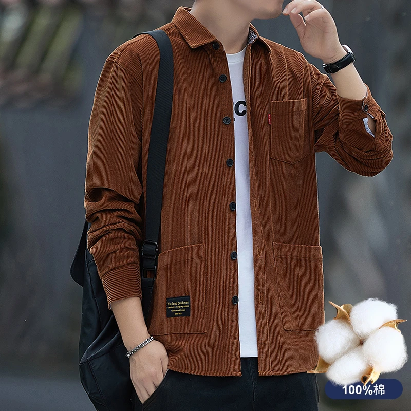 上衣休闲宽松潮流新款韩版秋季复古港风薄款痞帅轻奢痞帅男款外套