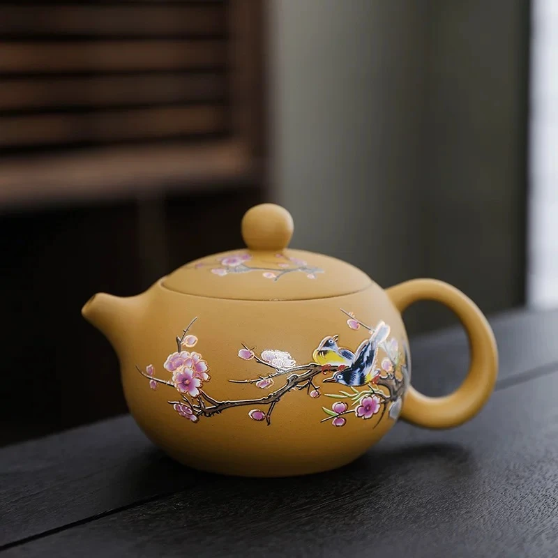 正宗黄金段西施壶变色喜上眉梢茶壶D1