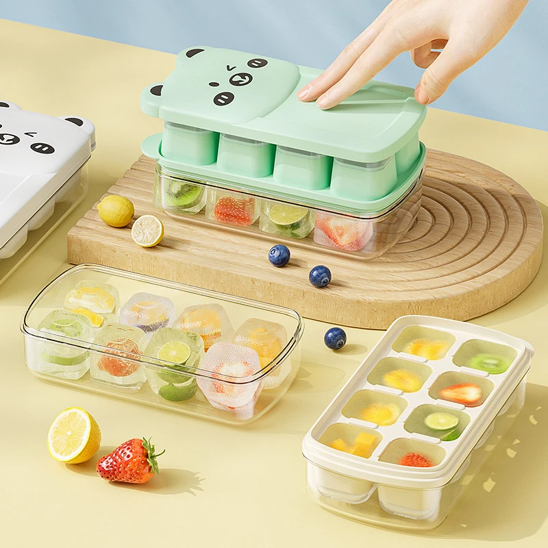 冰块模具冰格制冰按压制冰神器自制冻储存盒软硅胶家用制冰器