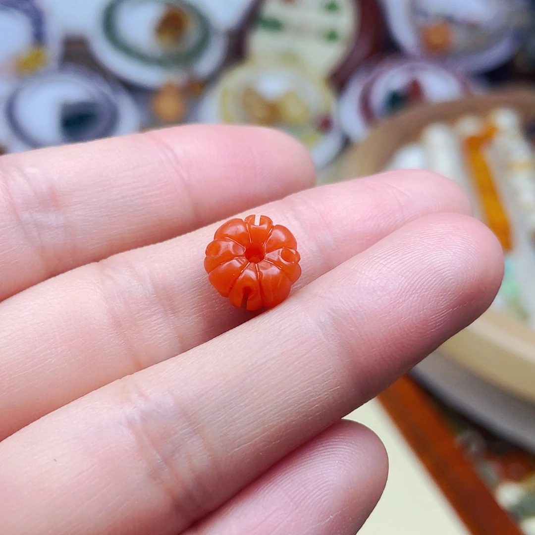南红玛瑙挂件未镶嵌柚*茶订制