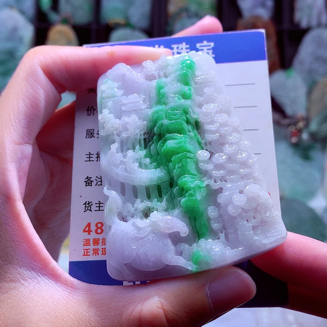 颈饰未镶嵌翡翠天然