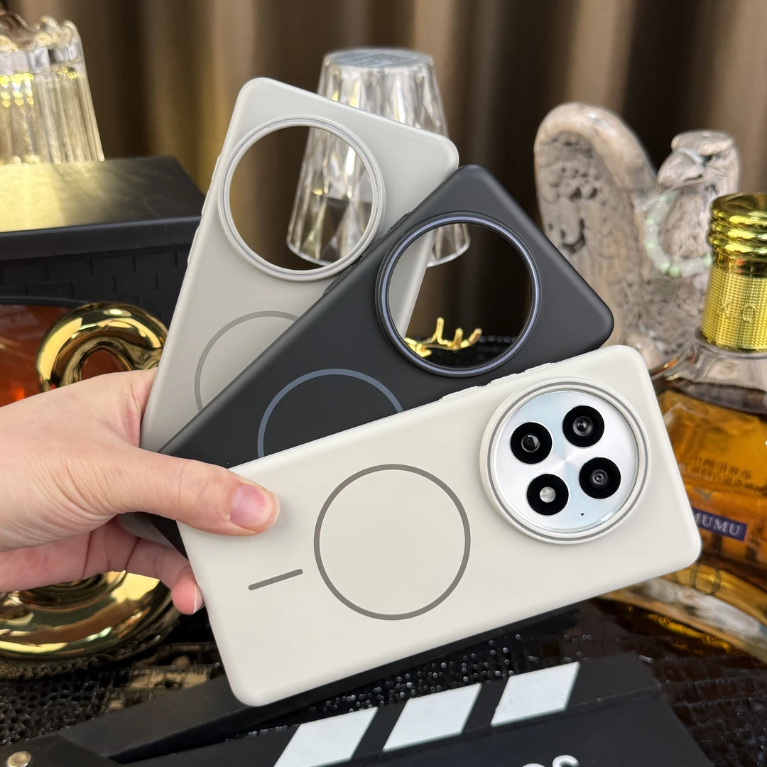 简约高级质感柔润磁吸磨砂壳适用于一加13手机壳Magsafe