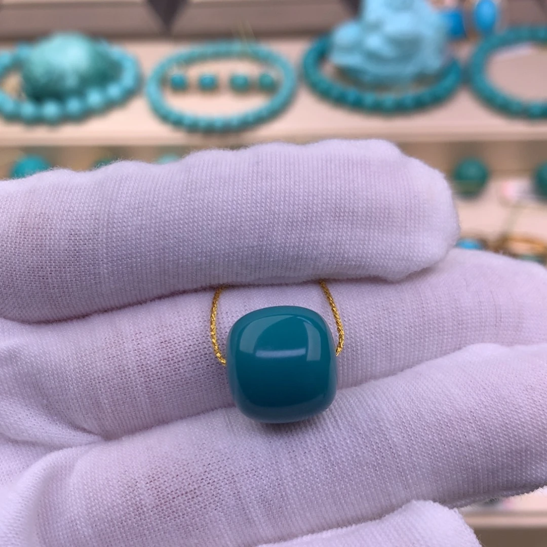 未镶嵌绿松石珠宝奇石14*13