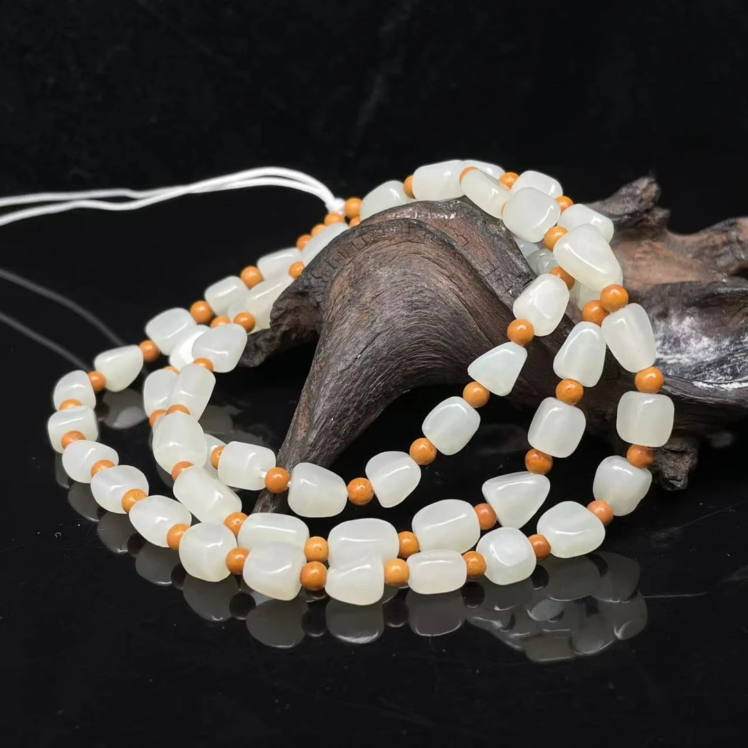 S386 和田玉珠链 QQ522817