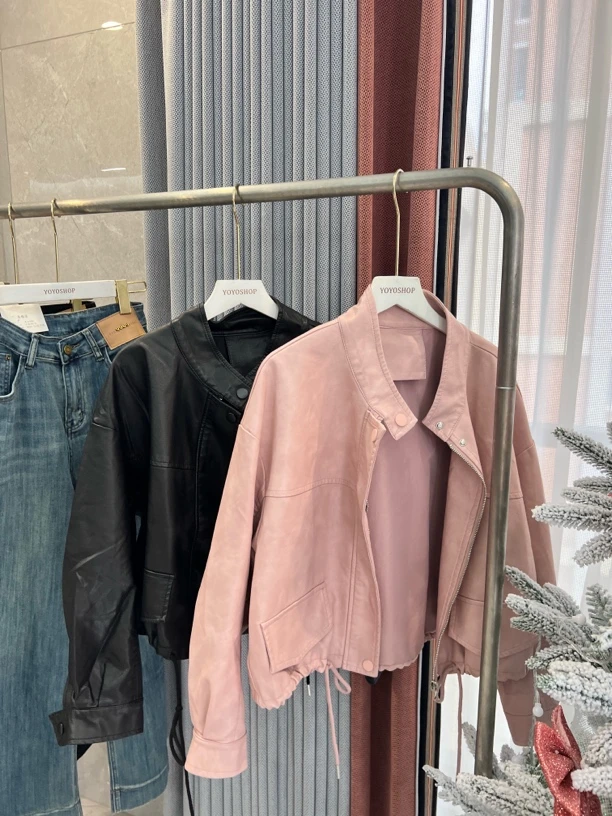 GRR,【开春好搭】显瘦高级感百搭皮外套