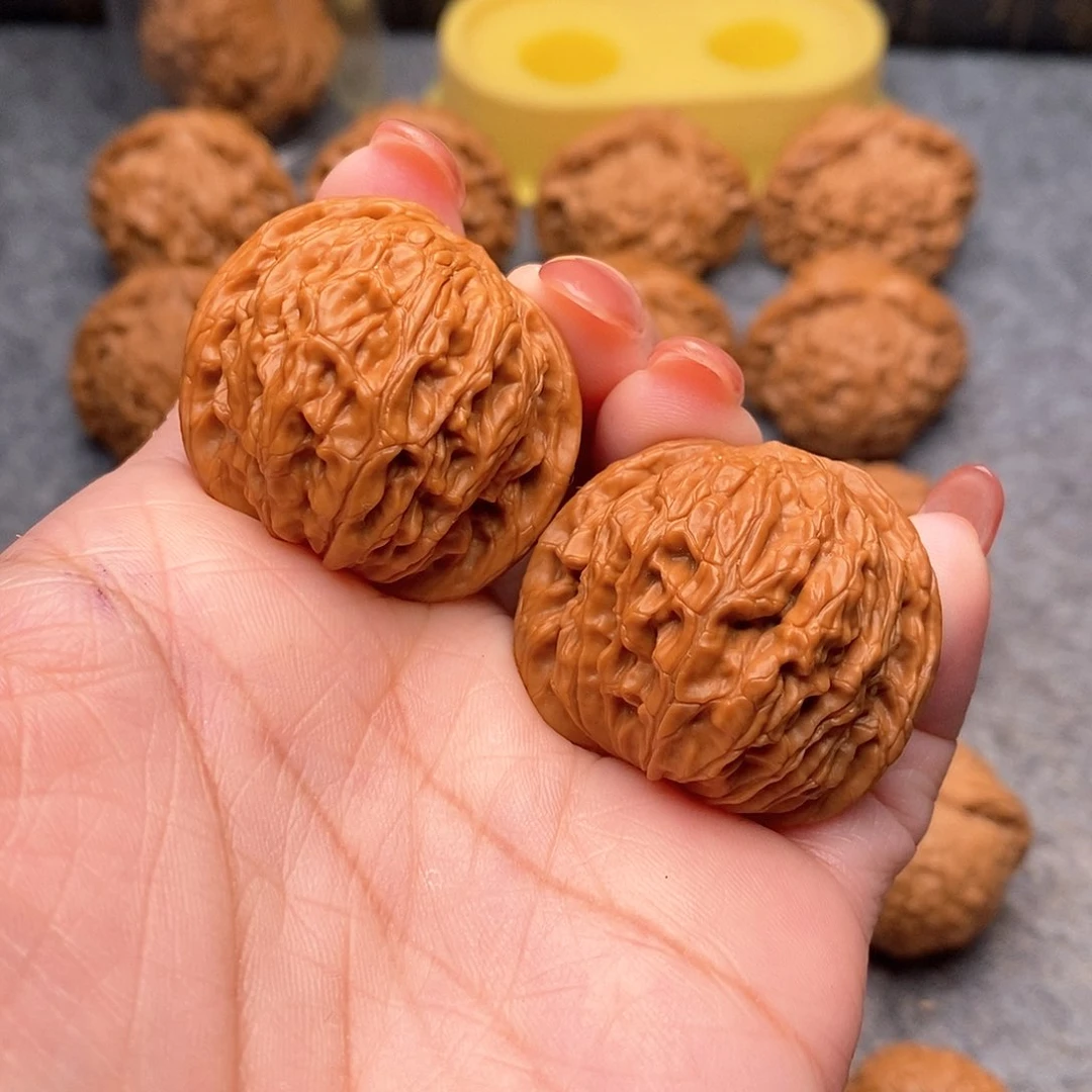 文玩核桃把件裴****我精品对对歪磨盘狮子头36全品