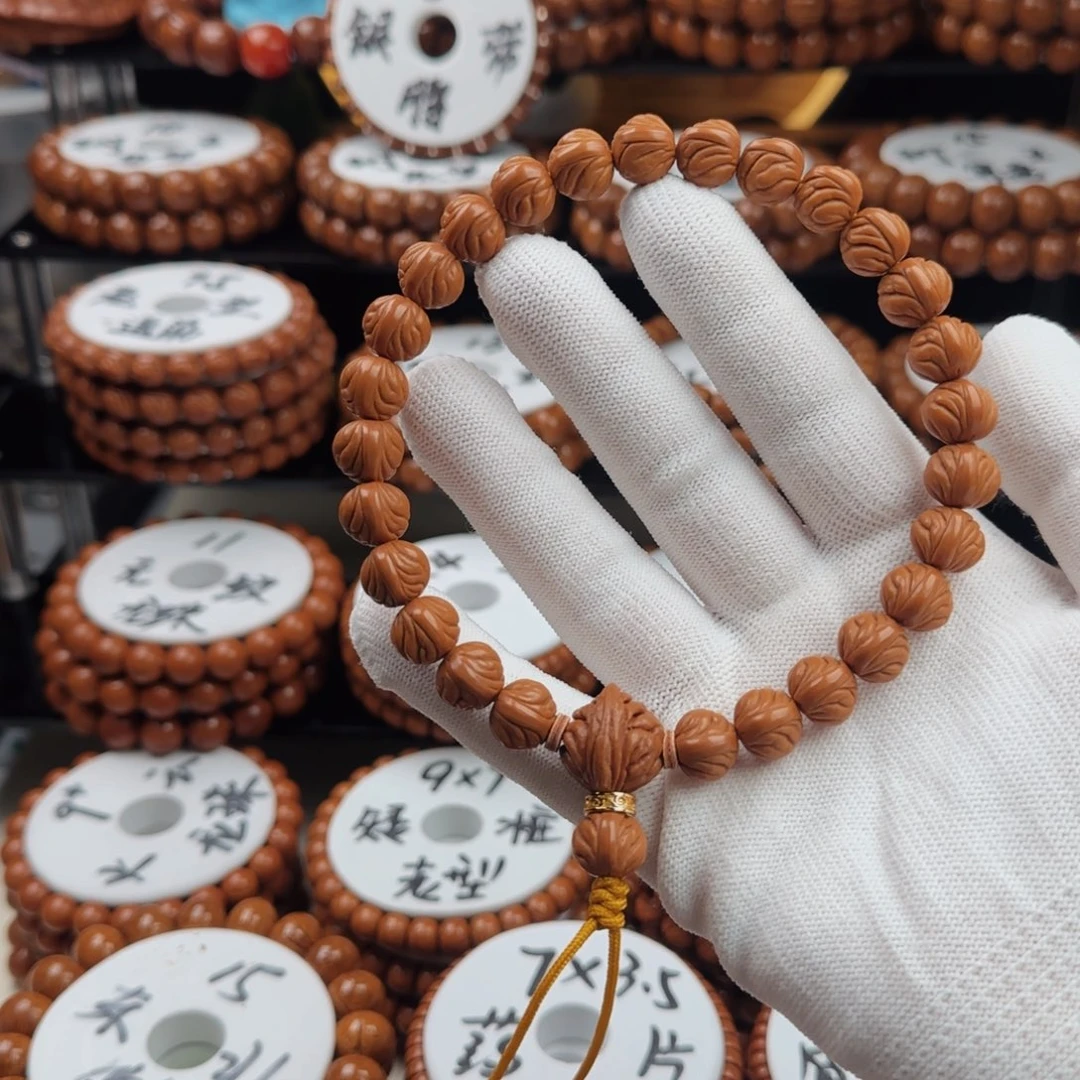 手串桃核双龙脊手持桃核