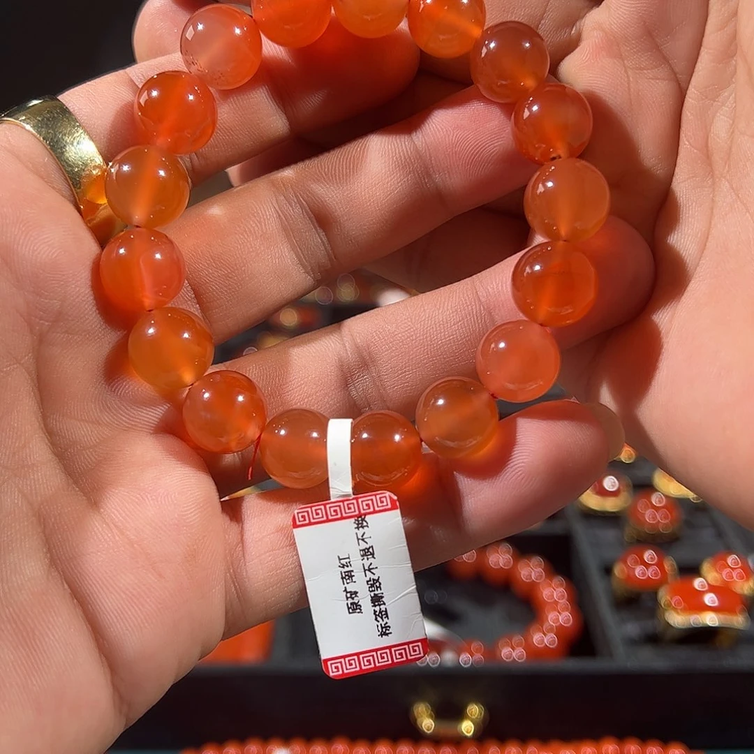 南红玛瑙未镶嵌手链