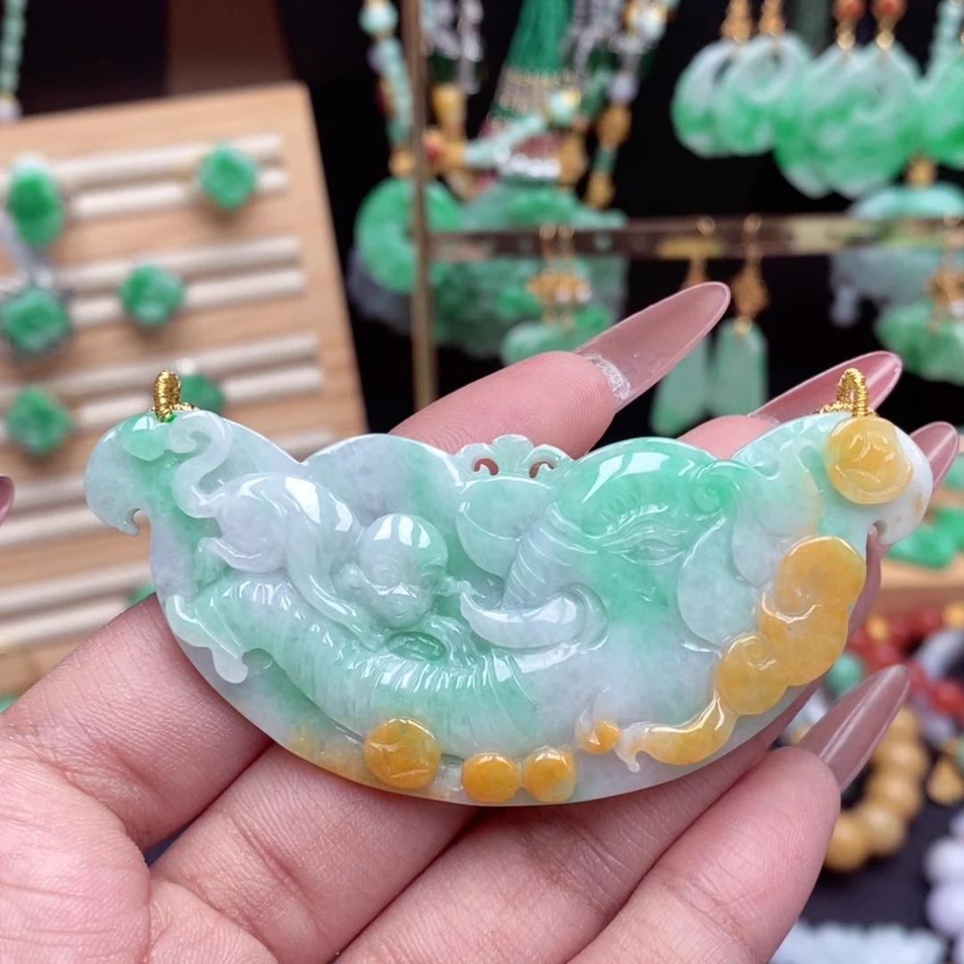 颈饰未镶嵌翡翠翡翠吊坠