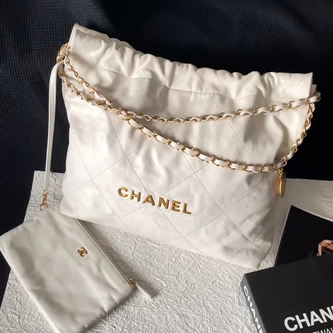 99新 Chanel/香奈儿 22bag白金小号单肩包/甄选
