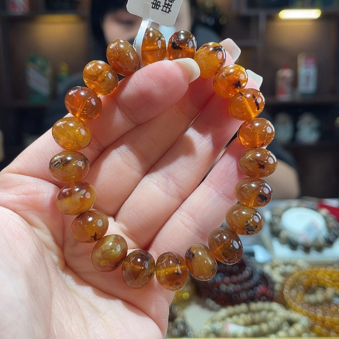 C***K琥珀未镶嵌颈饰11m蜜蜡