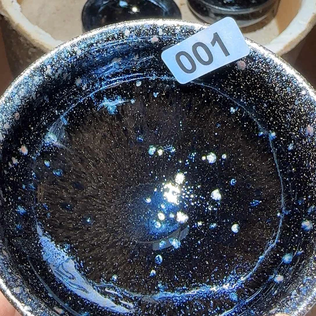 茶盏琢泥窑柴烧开窑
