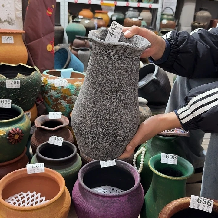 灰色花边443高度28口径13