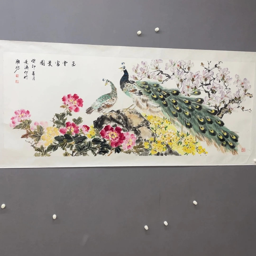 国画艺术家真人手绘