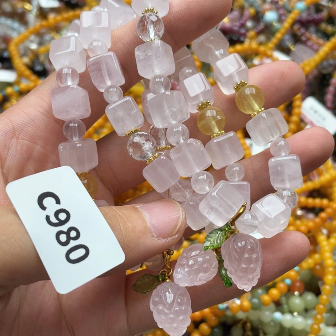 水晶手链未镶嵌多样性