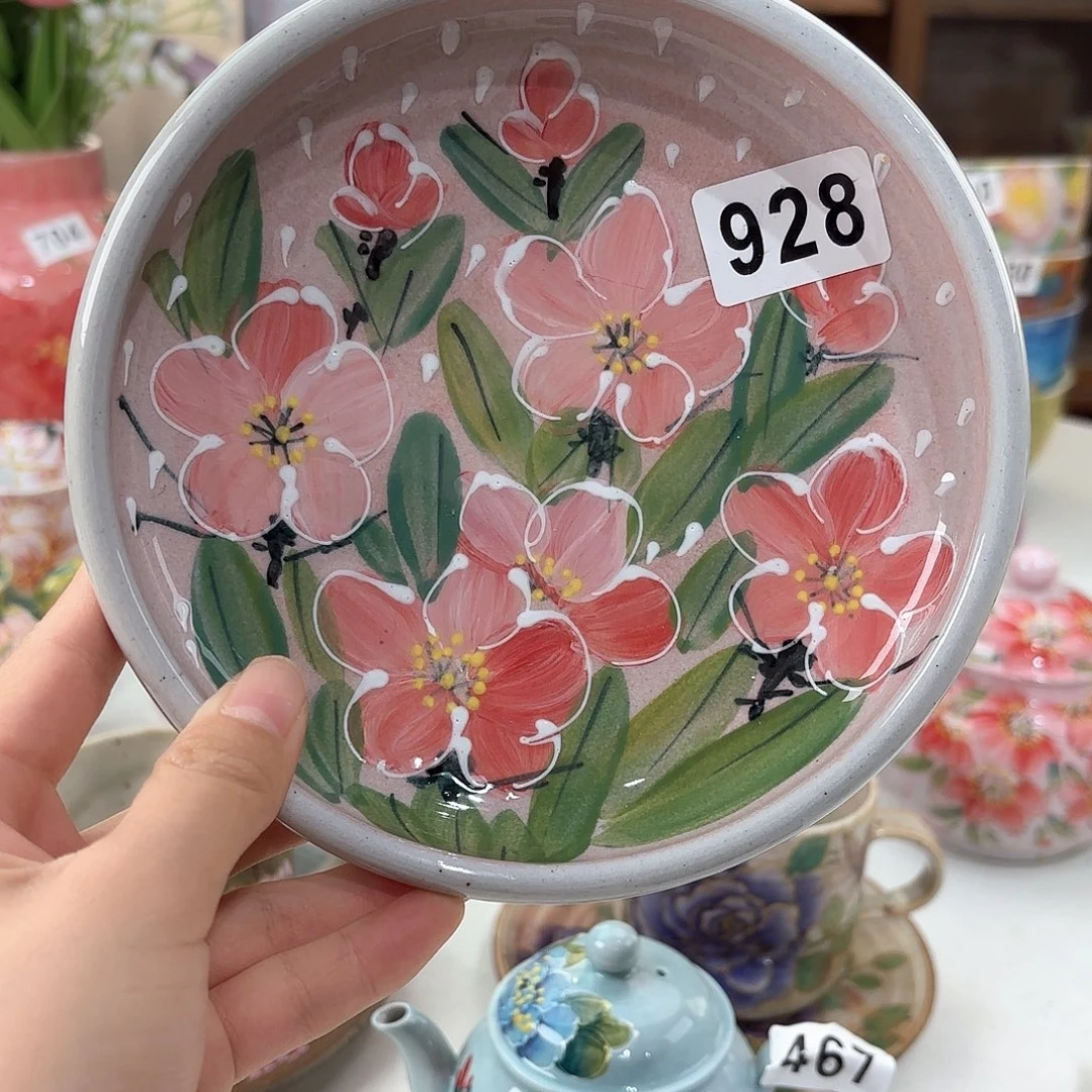 景德镇手绘高温釉下彩陶瓷茶具
