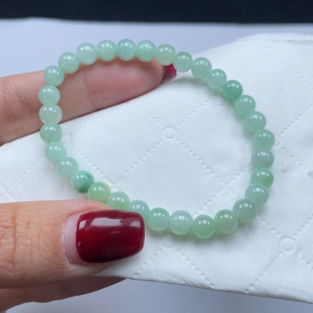 翡翠手链未镶嵌天然a货缅甸翡翠包邮