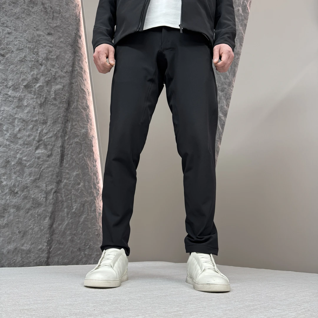 加绒春秋冬款高端商务休闲通勤简约百搭防风保暖透气西裤软壳长裤