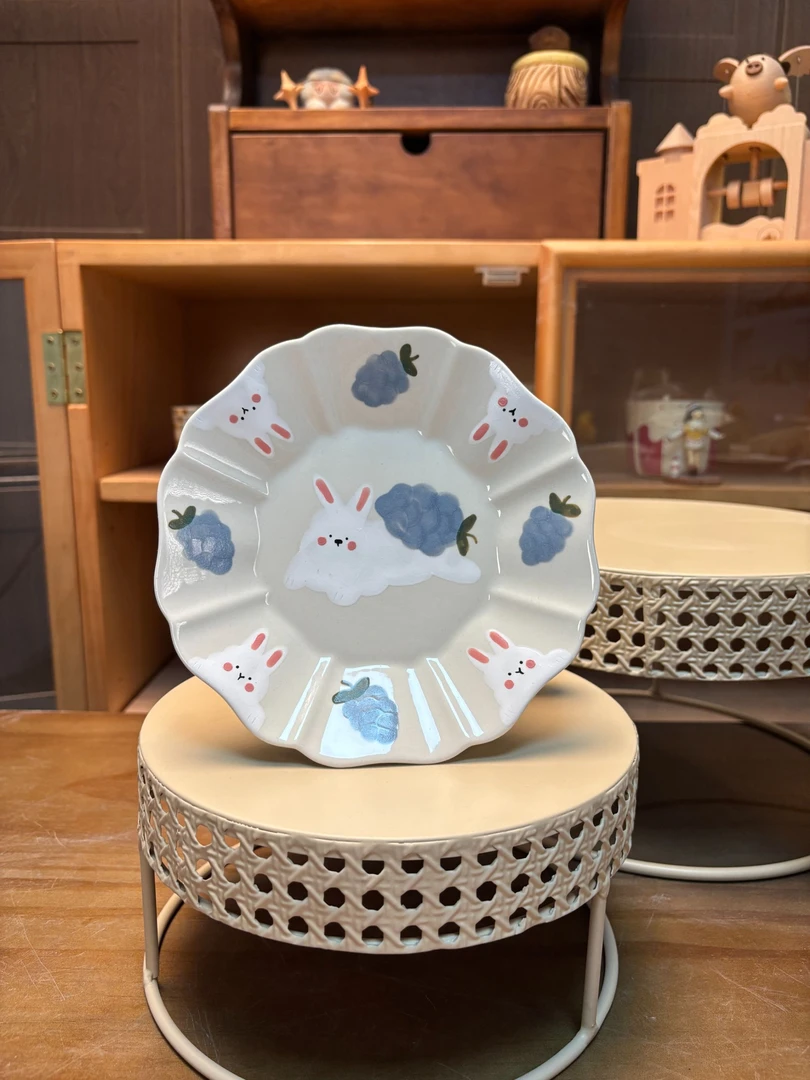 a139葡萄兔子深碟